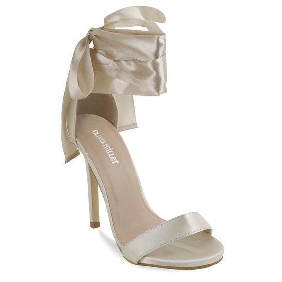 Olivia Miller Shoes - Olivia Miller Ankle Ribbon 4.5” Heels